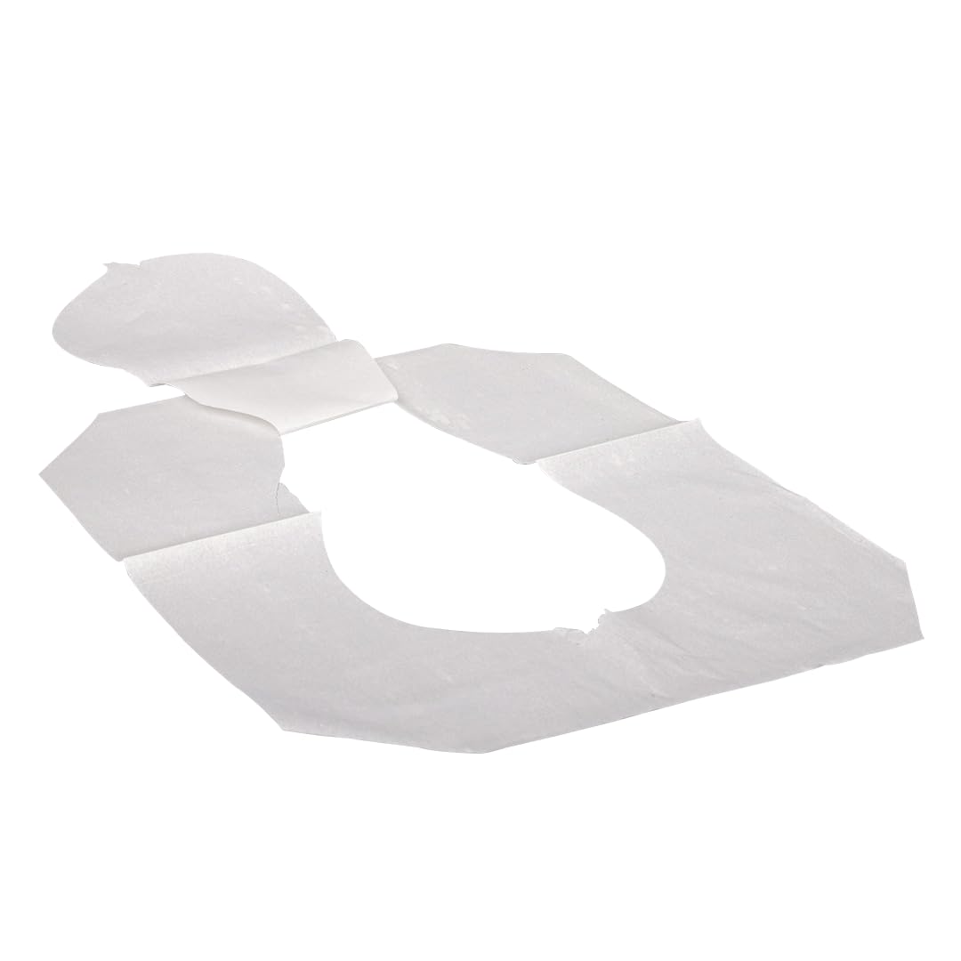Karat Disposable Toilet Seat Covers – 5000 Sheets of Recycled Paper, Compatible with Half-Fold Dispensers for Commercial Bathroom Hygiene