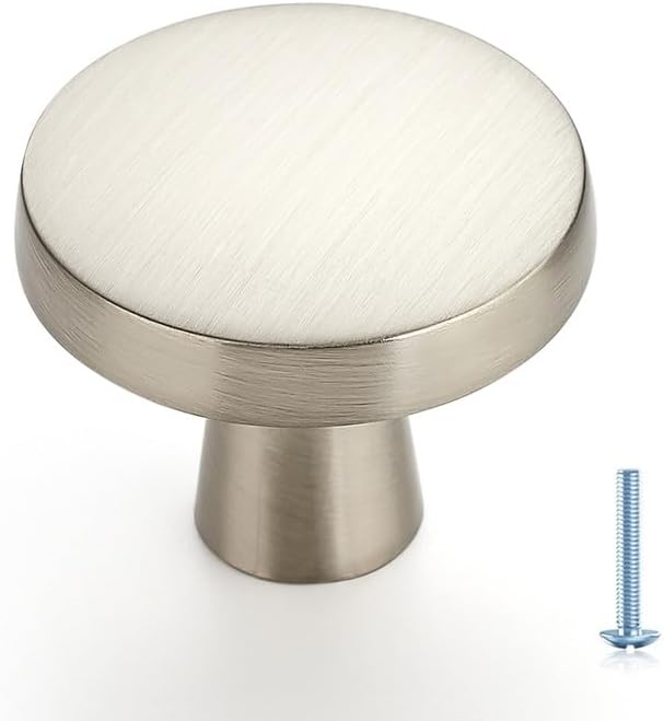 Ravinte 30 Pack Solid Single Hole Kitchen Round Cabinet Knobs Champagne Bronze Pulls Drawer Knobs Kitchen Cabinet Hardware Handles