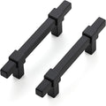 30 Pack Black Cabinet Handles - 3" Hole Center Cabinet Pulls Matte Black Drawer Pulls Cabinet Hardware Kitchen Handles for Cabinets