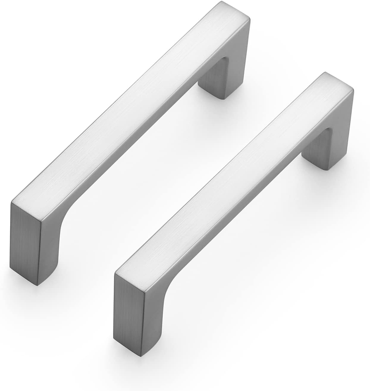 Ravinte 25 Pack Solid 5 Inch Kitchen Square Cabinet Handles Brushed Nickel Pulls Drawer Pulls Kitchen Cabinet Hardware Handles
