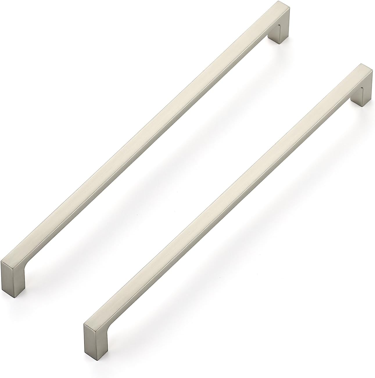 Ravinte 25 Pack Solid 5 Inch Kitchen Square Cabinet Handles Brushed Nickel Pulls Drawer Pulls Kitchen Cabinet Hardware Handles