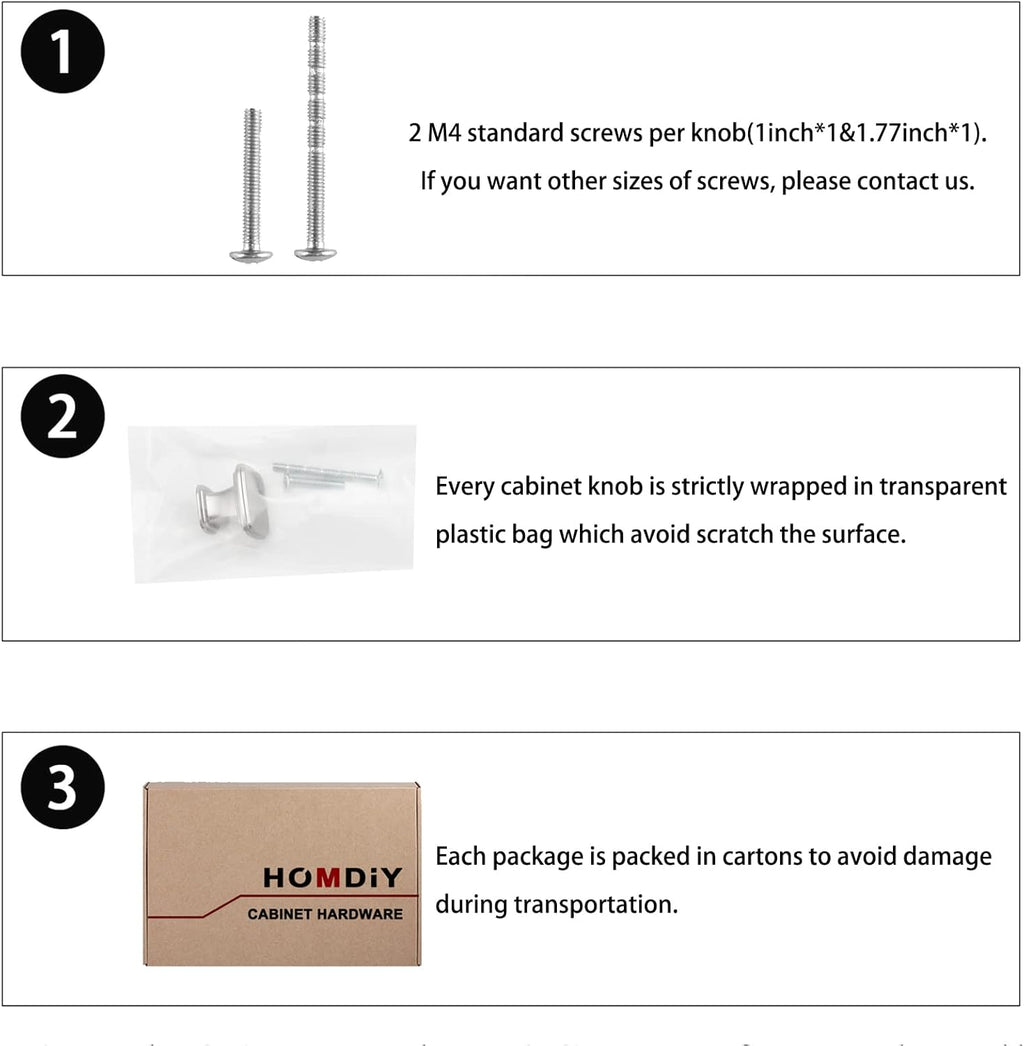 homdiy 30 Pack Cabinet Knobs Brushed Nickel Drawer Knobs Silver Square Kitchen Hardware for Dresser Bathroom Satin Nickel Door Handles for Kitchen Cupboard,Zinc Alloy