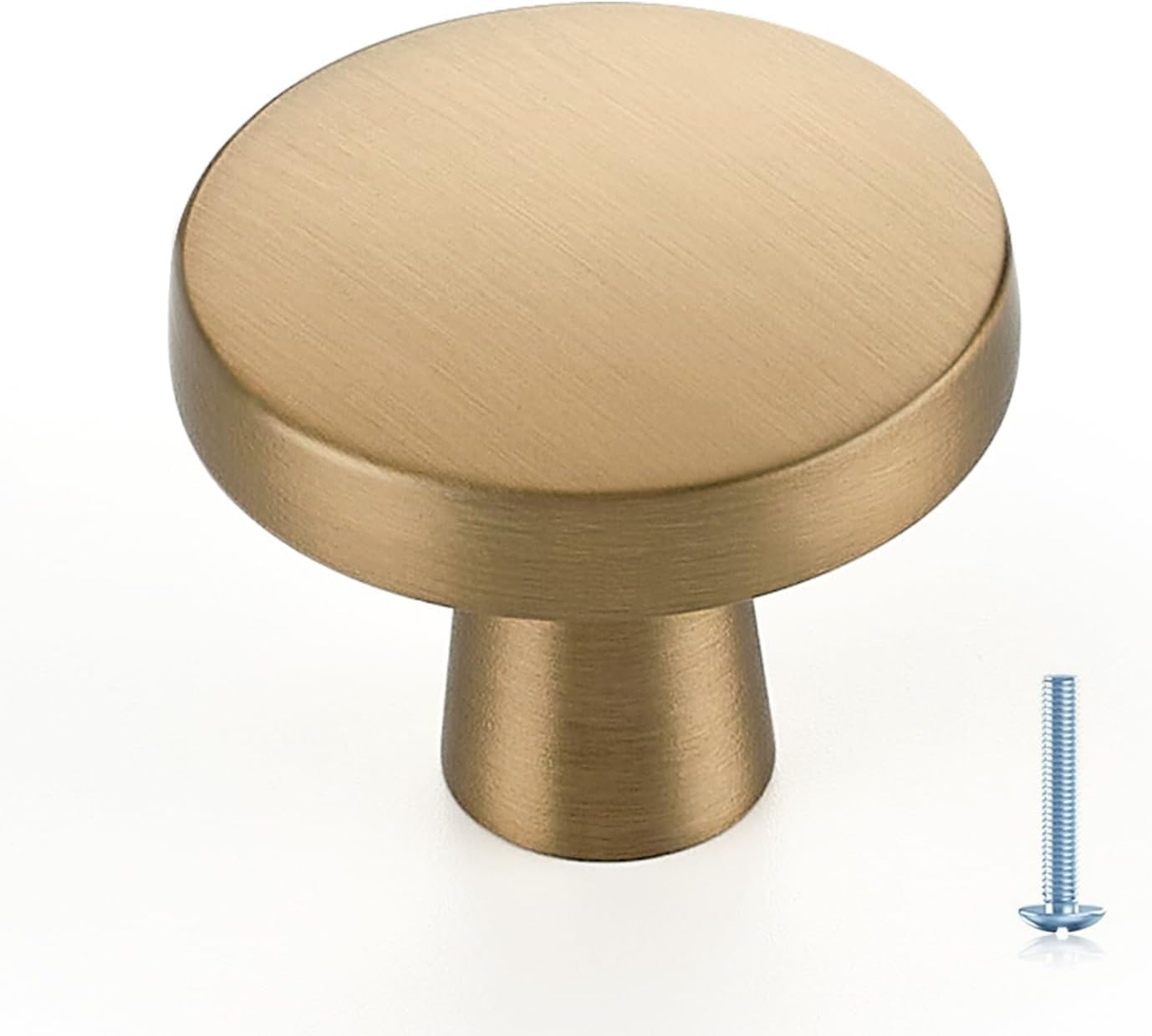 Ravinte 30 Pack Solid Single Hole Kitchen Round Cabinet Knobs Champagne Bronze Pulls Drawer Knobs Kitchen Cabinet Hardware Handles