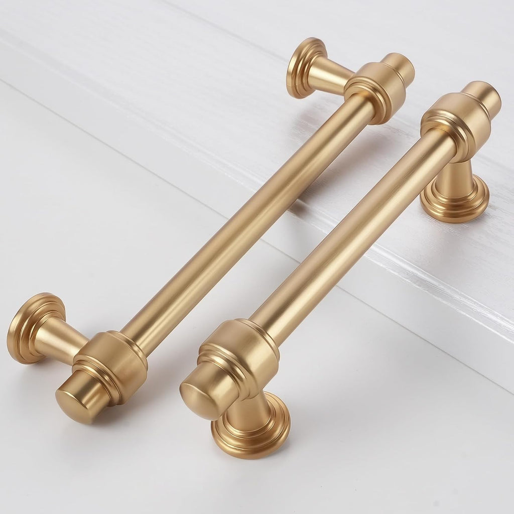 10 Pack 5 inch Champagne Bronze Kitchen Cabinet Handles Cabinet Pulls Gold Drawer Pulls Kitchen Cabinet Hardware Handles Dresser Handles