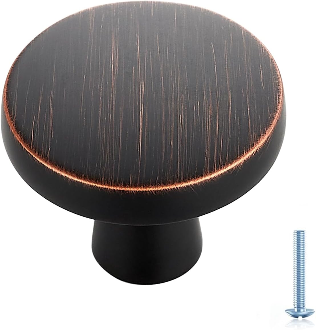 Ravinte 30 Pack Solid Single Hole Kitchen Round Cabinet Knobs Champagne Bronze Pulls Drawer Knobs Kitchen Cabinet Hardware Handles