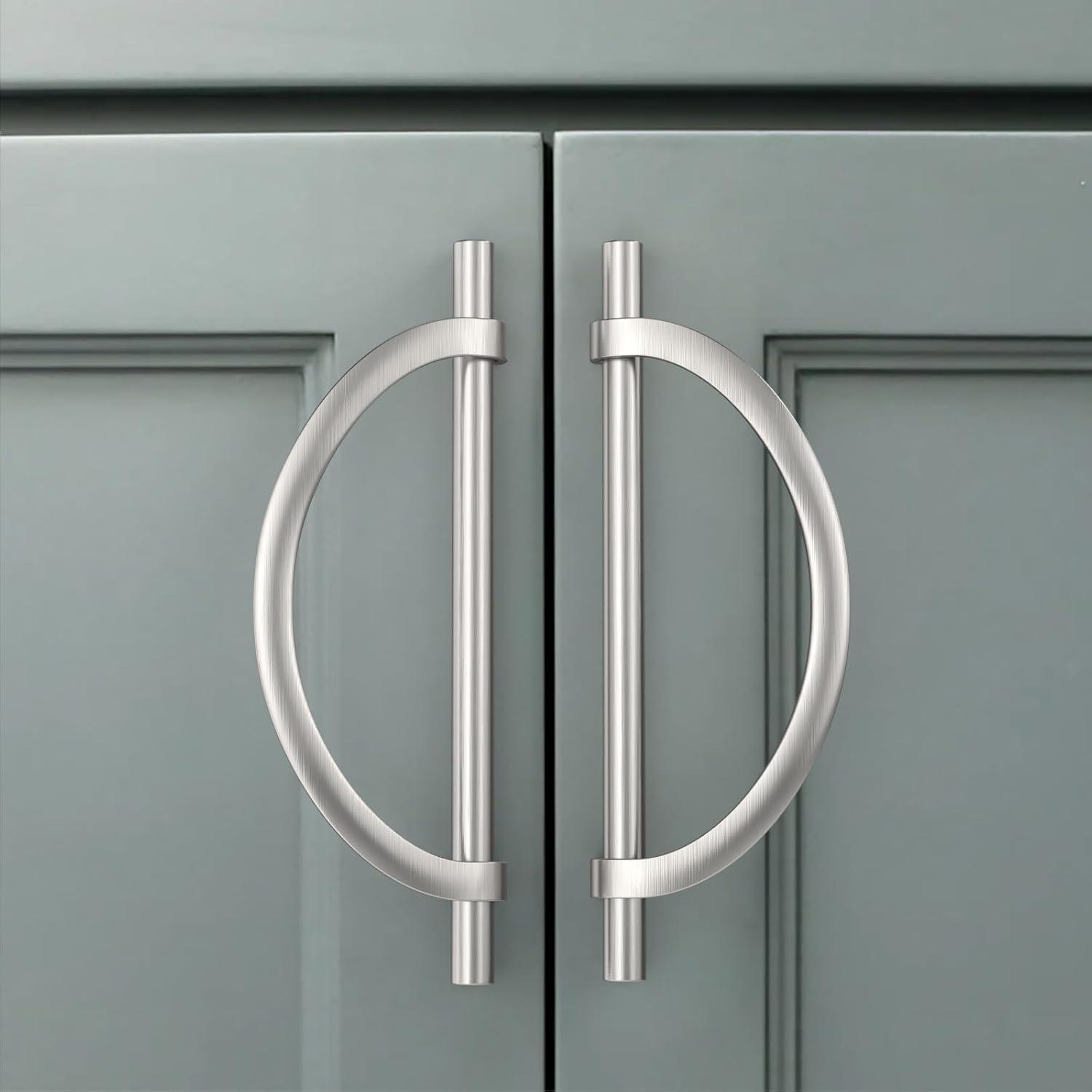 Amerdeco 10 Pack Brushed Gold Cabinet Pulls 5 Inch(128MM) Hole Centers Kitchen Cabinet Handles Hardware Kitchen Handles for Cabinets Cupboard Handles Drawer Pulls