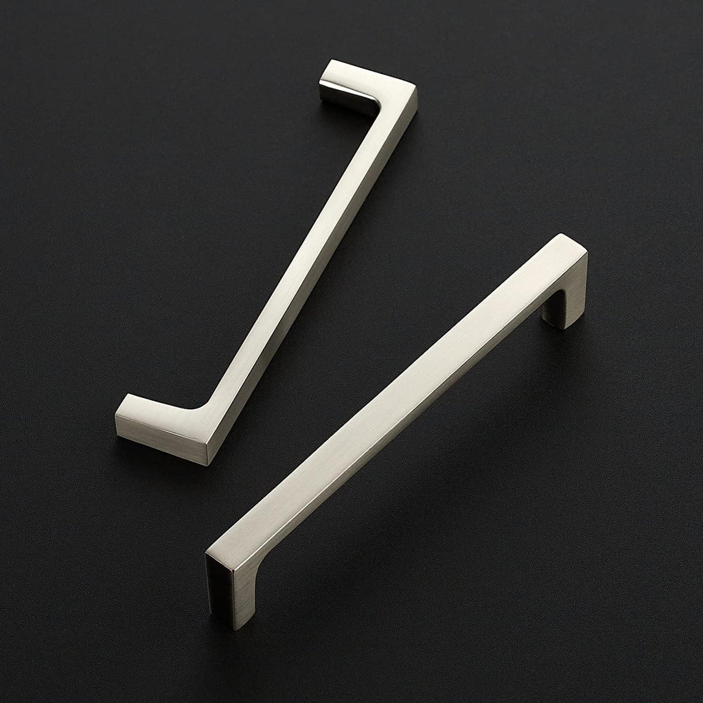 Ravinte 25 Pack Solid 5 Inch Kitchen Square Cabinet Handles Brushed Nickel Pulls Drawer Pulls Kitchen Cabinet Hardware Handles