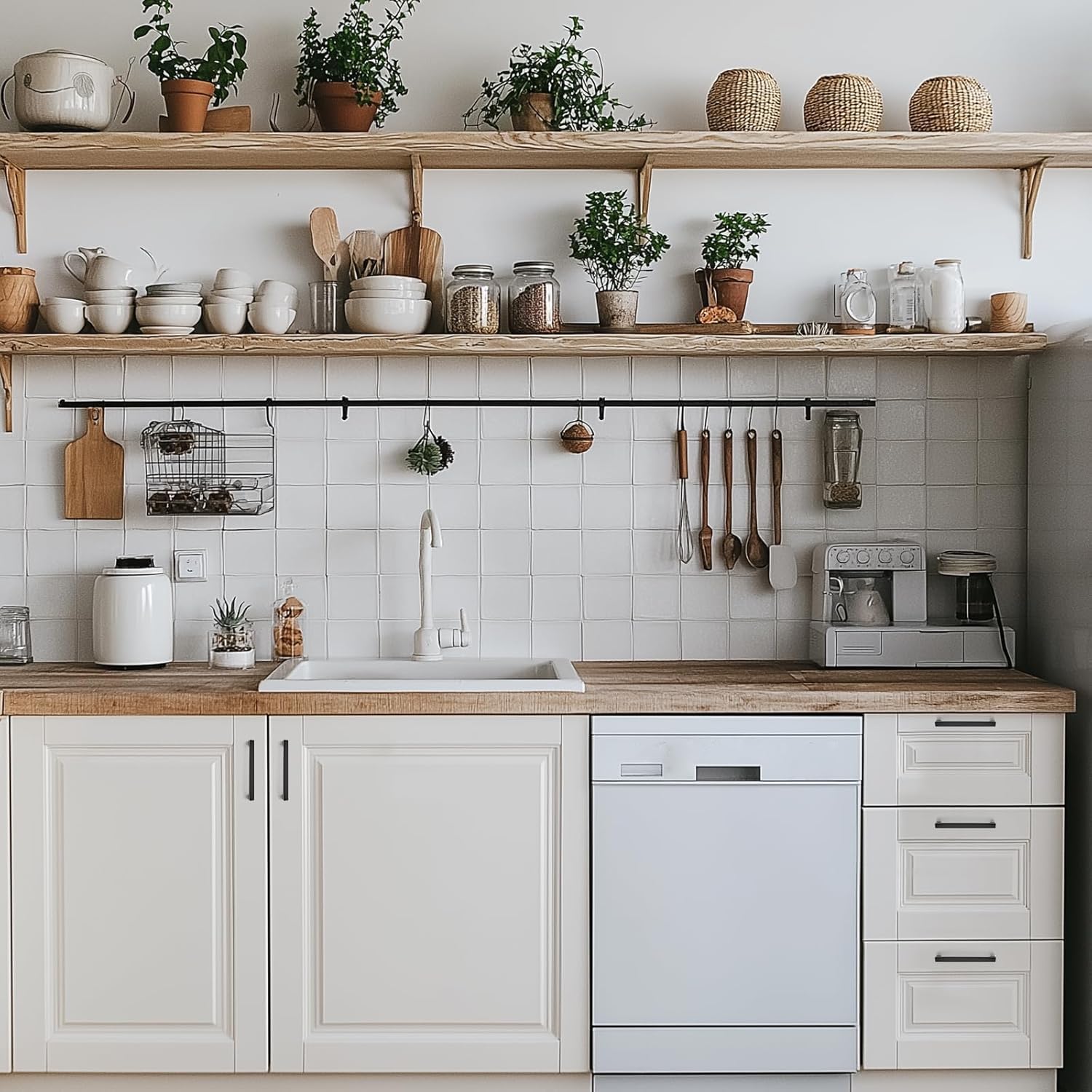 Ravinte 30 Pack 5 Inch Kitchen Square Cabinet Handles Matte Black Pulls Drawer Hardware for Cabinets Cupboard