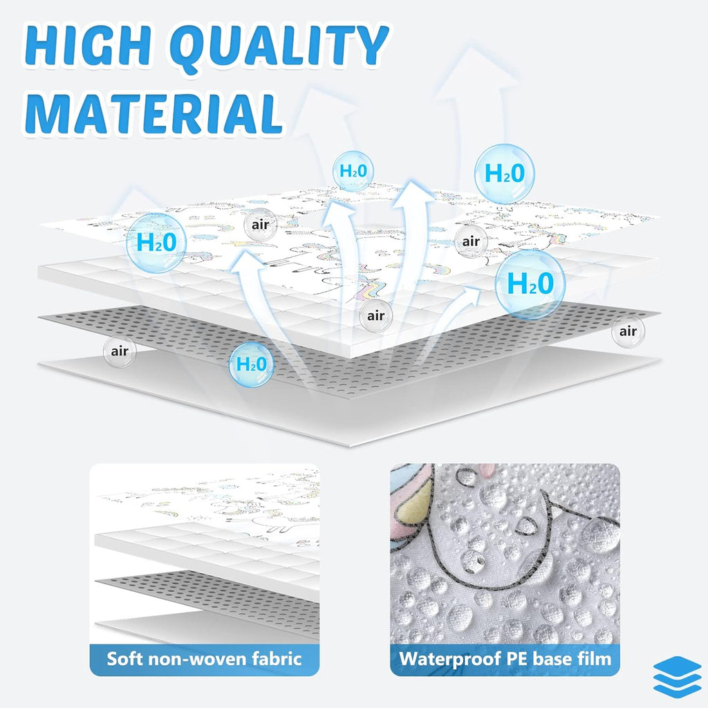 100 Pcs Toilet Seat Covers Disposable for Kids Toddler Extra Large Paper Potty Seat Cover Individually Wrapped Portable Toilet Training Liners for Travel Toilet Seat Covers Public Restrooms (Unicorn)