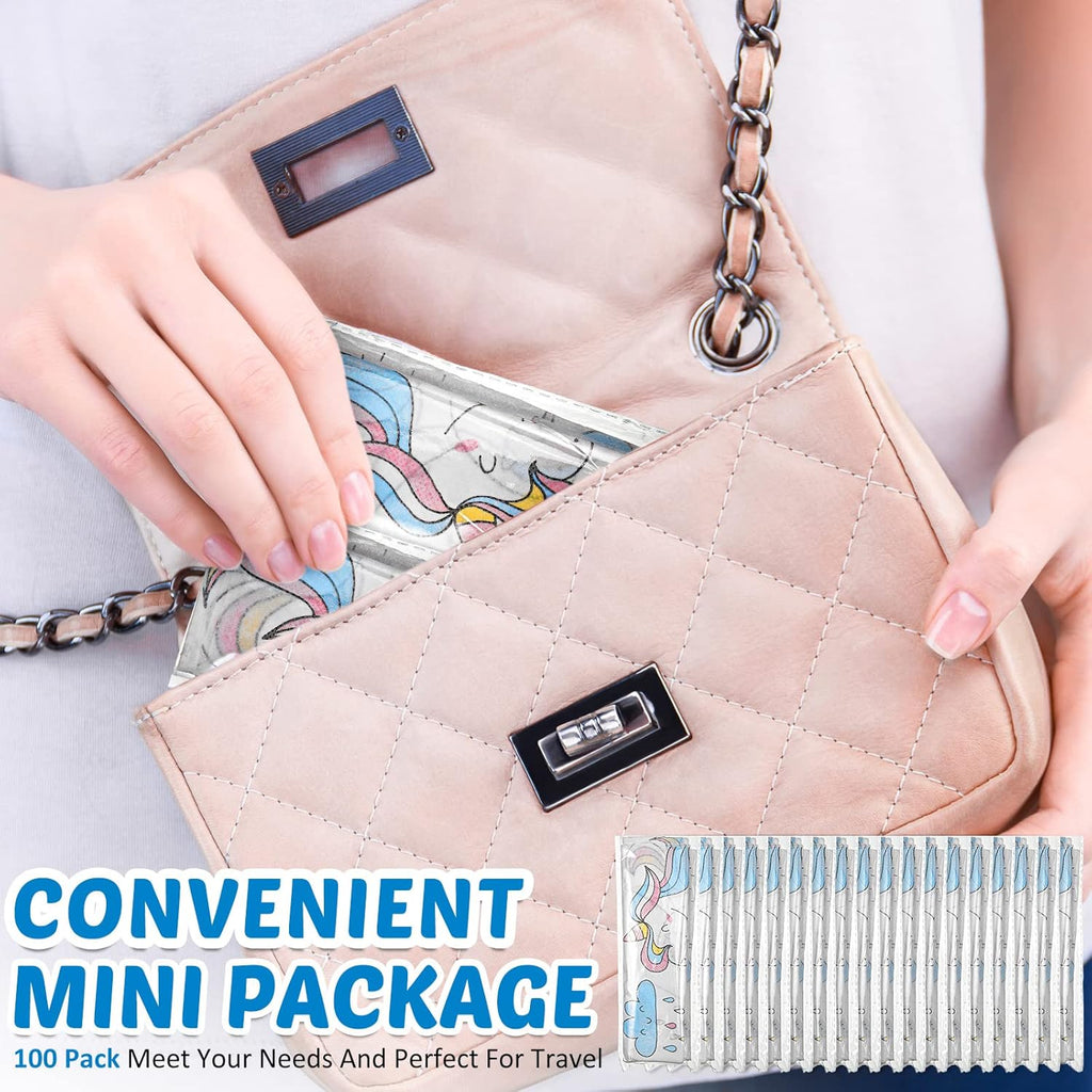 100 Pcs Toilet Seat Covers Disposable for Kids Toddler Extra Large Paper Potty Seat Cover Individually Wrapped Portable Toilet Training Liners for Travel Toilet Seat Covers Public Restrooms (Unicorn)