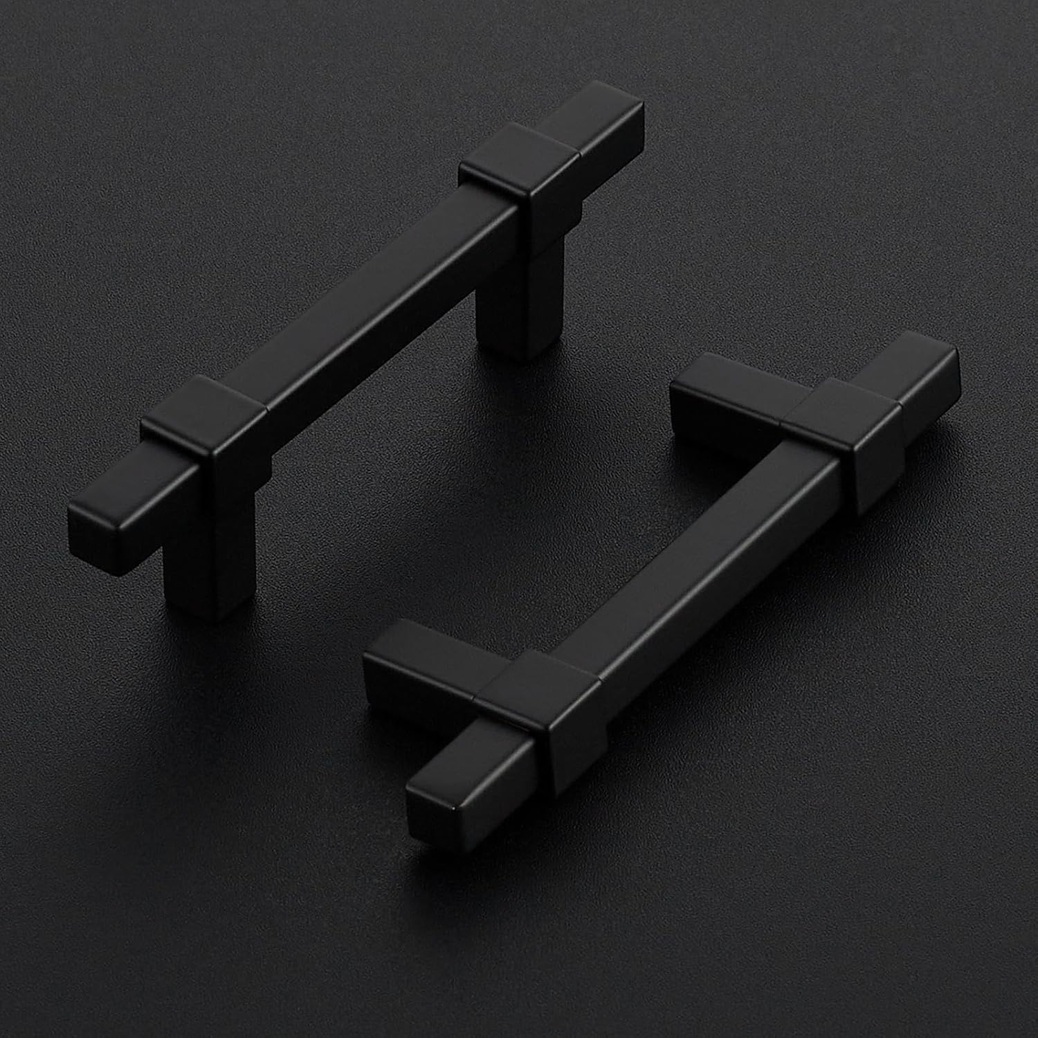 30 Pack Black Cabinet Handles - 3" Hole Center Cabinet Pulls Matte Black Drawer Pulls Cabinet Hardware Kitchen Handles for Cabinets
